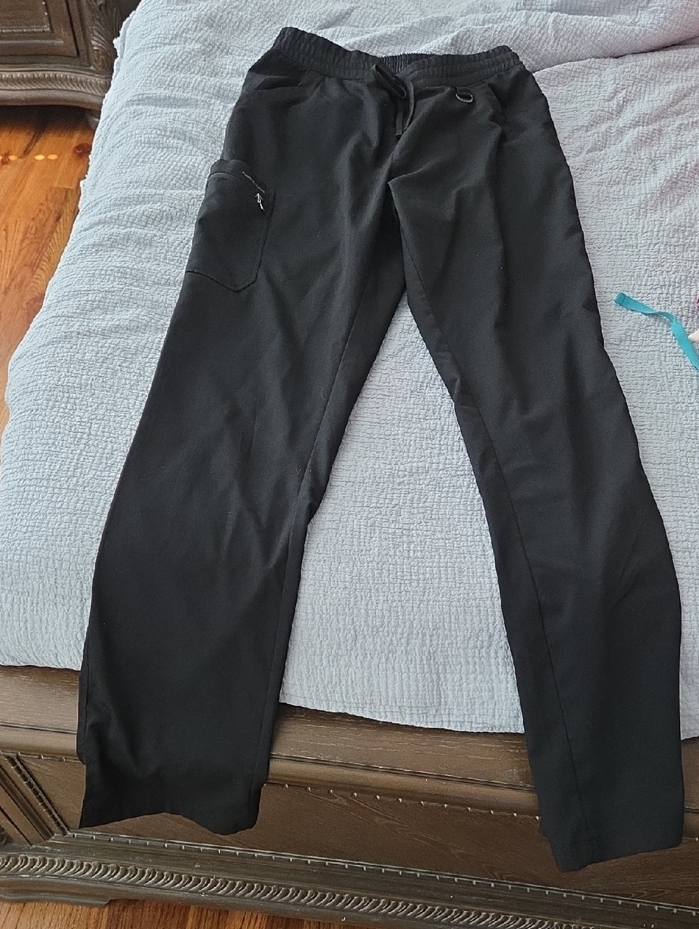 healing hands Black Utility Drawstring Scrub Pants